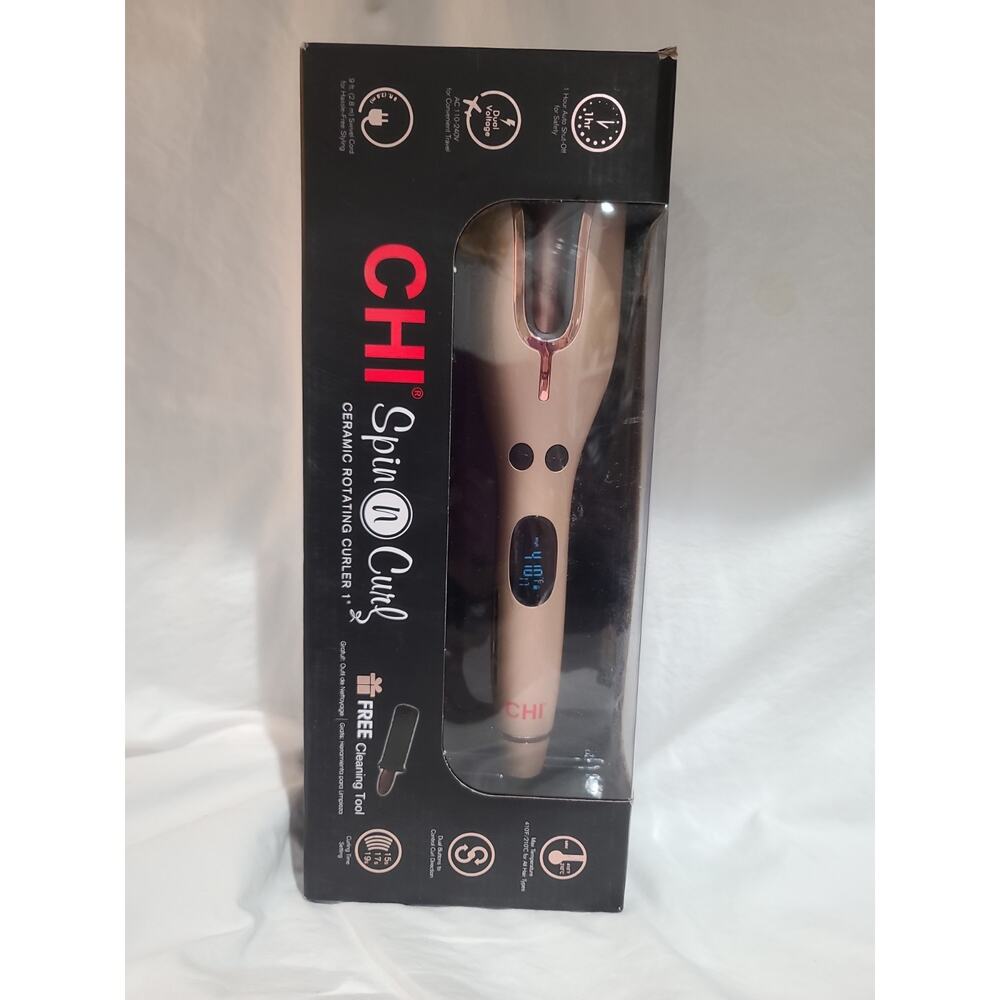 CHI Spin N Curl 1" Rotating Curling Iron - Rose Gold
